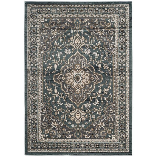 Safavieh Lyndhurst Medium Rectangle Area Rug Teal & Grey - 6 x 9 ft. LNH338A-6 - main